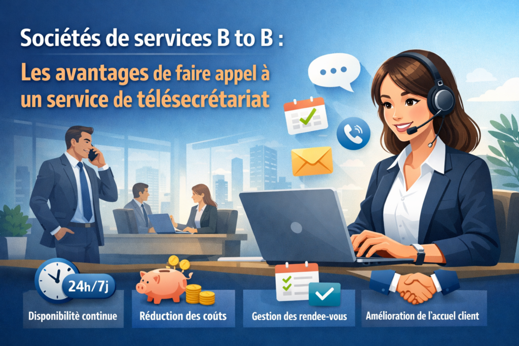 Sociétés de services B to B : les avantages de faire appel à un service de télésecrétariat