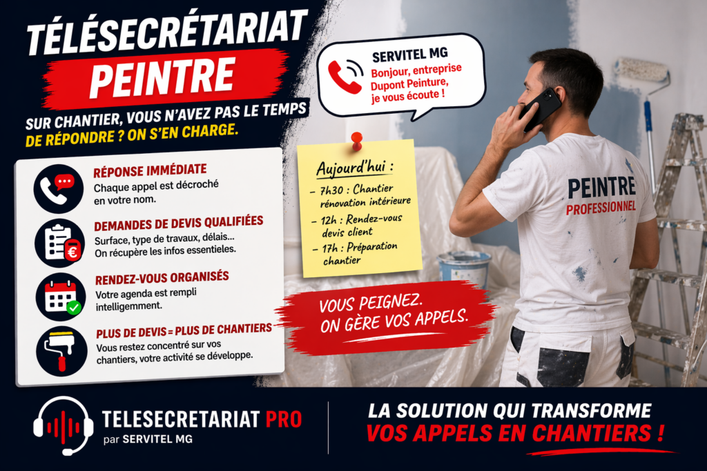 Télésecrétariat pour peintres