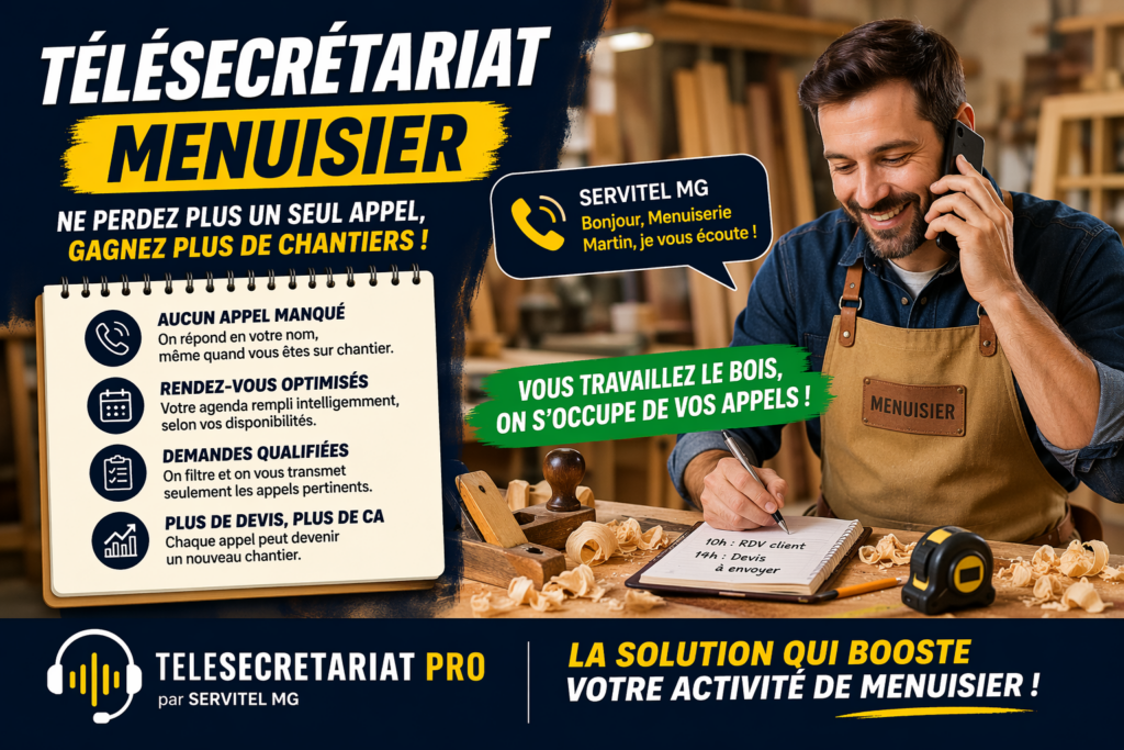 Télésecrétariat pour menuisiers