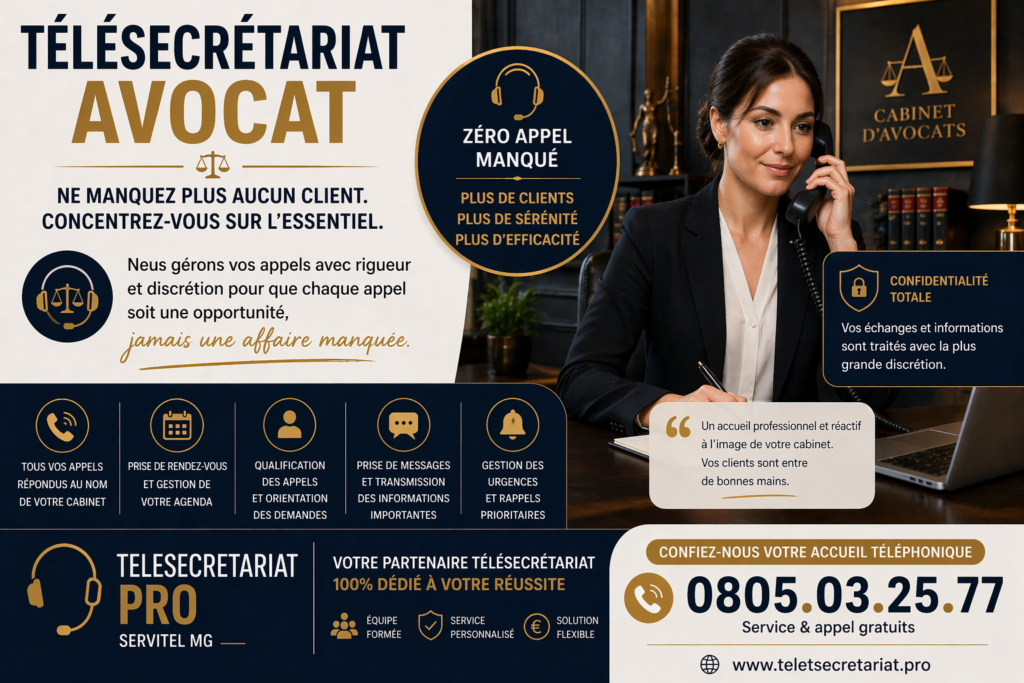 Télésecrétariat pour avocat