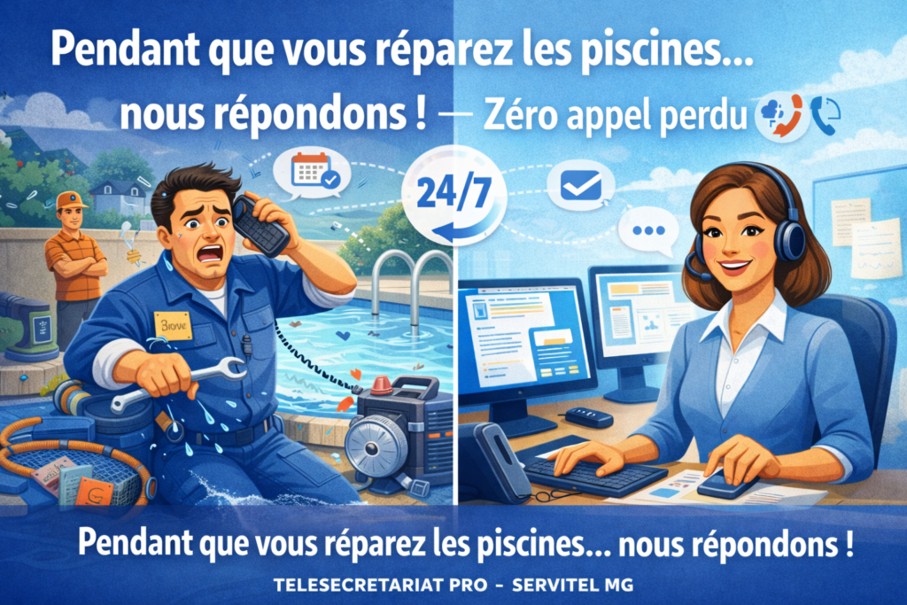 Télésecrétariat pour pisciniste